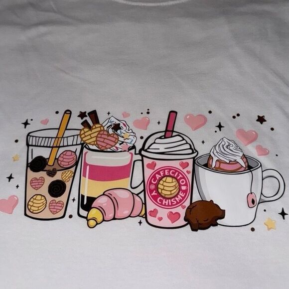 Handmade💋 Womans iced coffee tee shirt “ - Picture 1 of 5